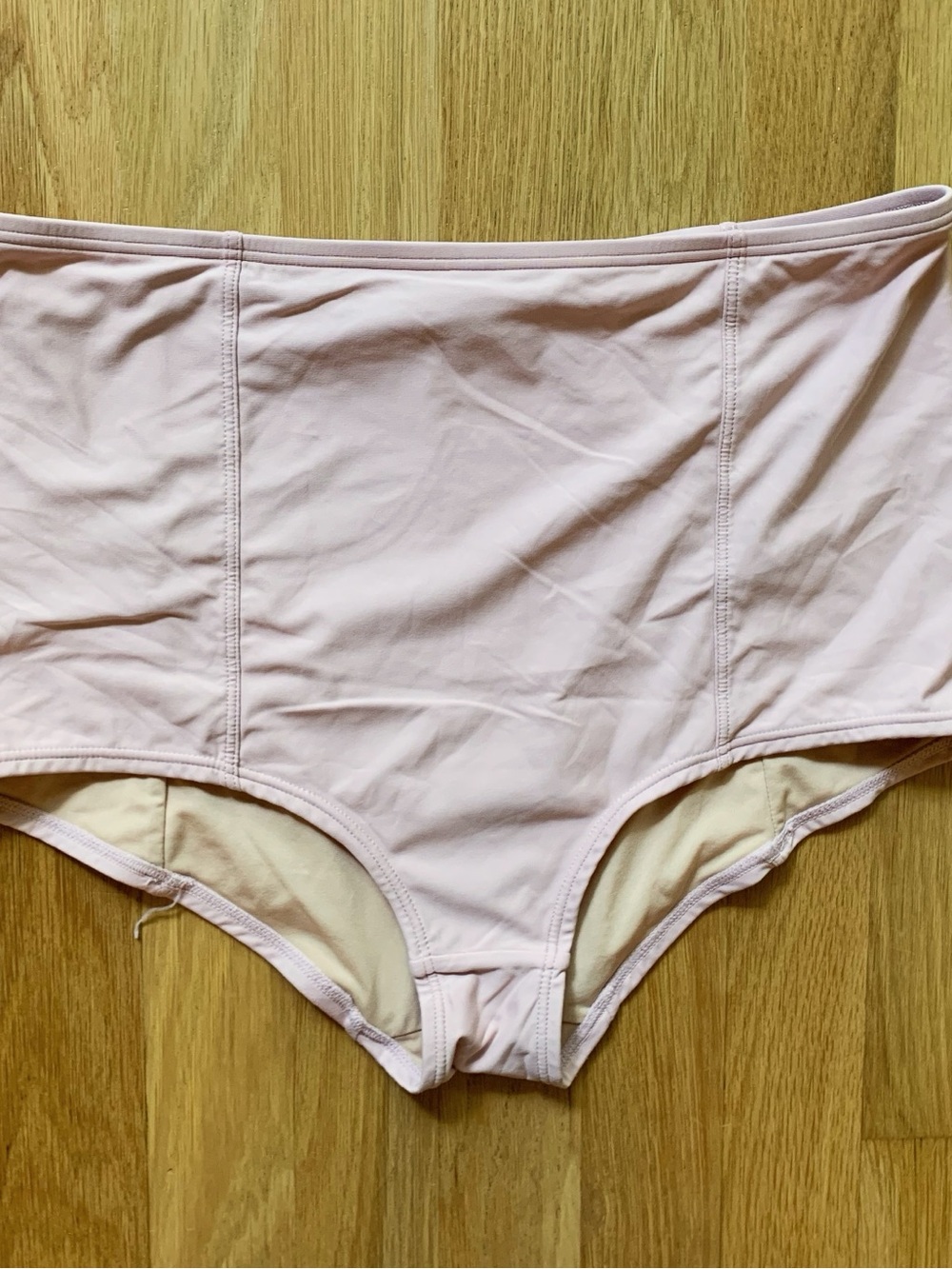 J. Crew High Waisted Bikini Bottoms Pale Pink Size M, Full Coverage